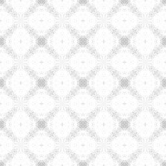 Light white-gray texture. Fabric print. Geometric pattern in repeat. Seamless grunge background, mosaic ornament, ethnic style.