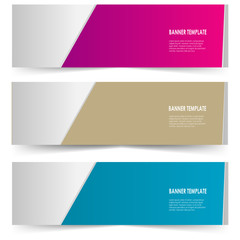 set of sticker banner poster web template vector isolated on white background