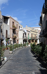 Fototapeta premium Gasse auf Lipari