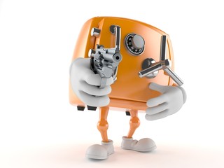 Fototapeta premium Safe character aiming a gun