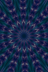 Multicolored abstract floral mandala background - vector digital art graphic design