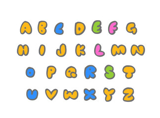 벡터 문자 / 손으로 쓴 글씨체