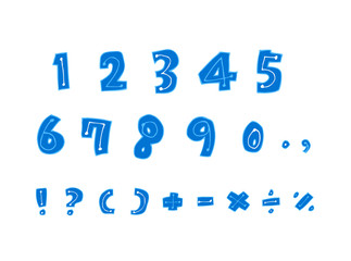 벡터 문자 / 손으로 쓴 글씨체