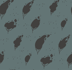Seamless pattern with woods
