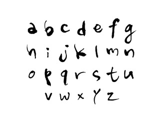 벡터 문자 / 손으로 쓴 글씨체