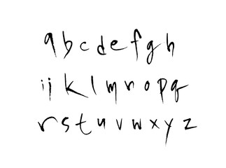 벡터 문자 / 손으로 쓴 글씨체