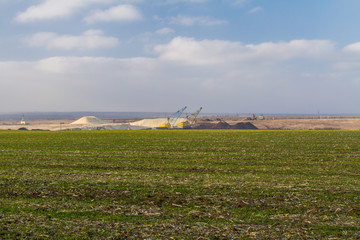 Naklejka premium Taurian steppe near the Sea of Azov