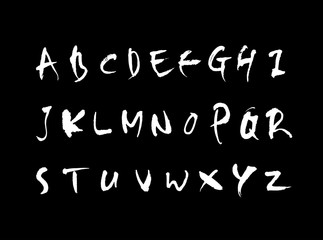 Obraz premium 벡터 문자 / 손으로 쓴 글씨체