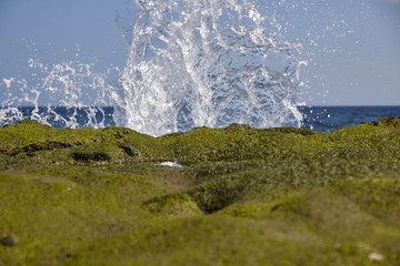 spritzendes Wasser auf Teneriffa