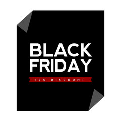 Black friday label