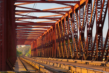 The old iron railway bridge, Vsenory