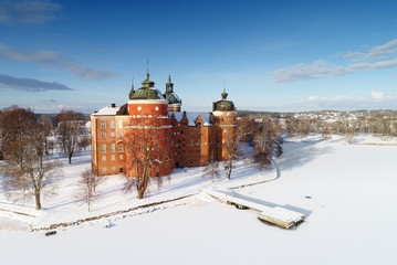 Aerial view of Gripsholm Castle