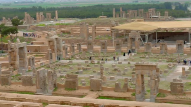 Panorama of Persipolis Museum, Iran