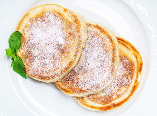 pancakes with sugar