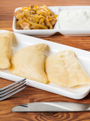 cooked dumplings
