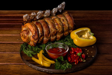 Baked meat loaf