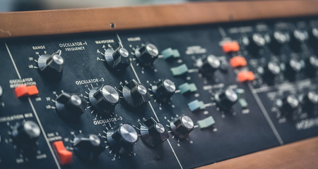 Marine Boat Panel   Oscillator on/off buttons  © Aris Suwanmalee