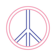 peace symbol  vector illustration