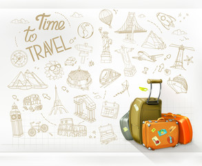 Time to Travel. Infographics vector