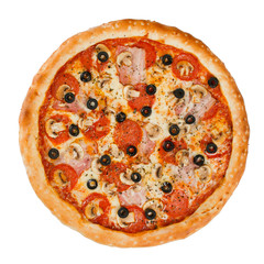 pizza isolated on the white
