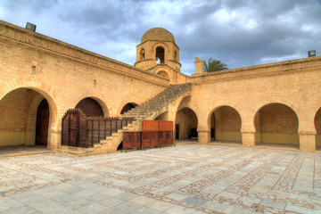 The courtyard tower of The Great Masjid of Sousse