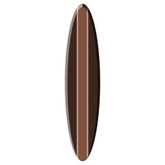 Isolated surfboard illustration
