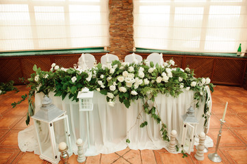 wedding banquet in a restaurant