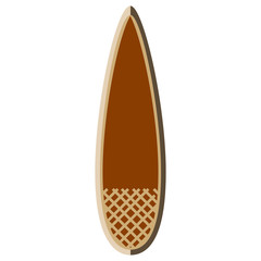 Isolated surfboard illustration