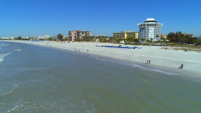 Drone footage St Pete Beach Petersburg Florida USA