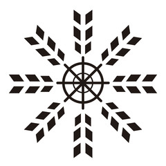 Isolated snowflake icon