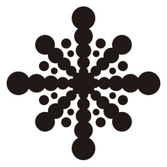 Fototapeta na wymiar Isolated snowflake icon