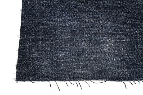 Piece of dark jeans fabric