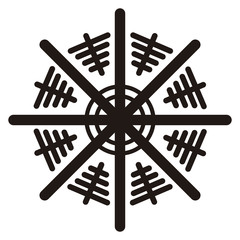 Isolated snowflake icon