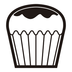 Isolated muffin icon