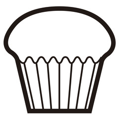 Isolated muffin icon