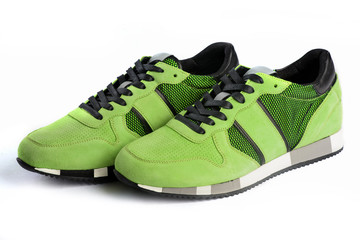 Shoes on a white background