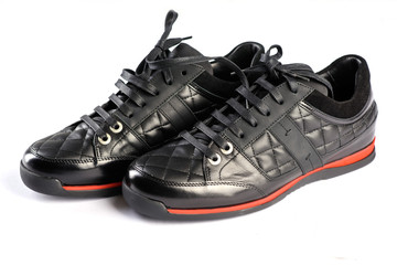 Shoes on a white background