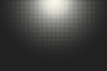 Vector monochrome circles halftone background. 