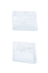 Handmade bar of soap isolated