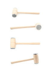 Meat tenderizer hammer isolated