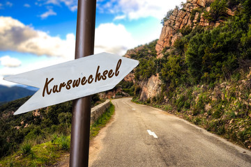 Schild 253 - Kurswechsel