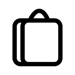 Isolated suitcase icon