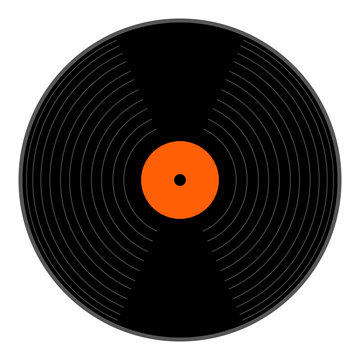 Isolated vinyl icon