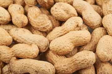 Surface coated with peanuts