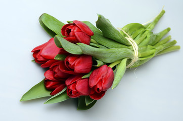 Tulips bouquet : red flowers