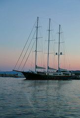 Yacht in the Aegean Sea, Greece