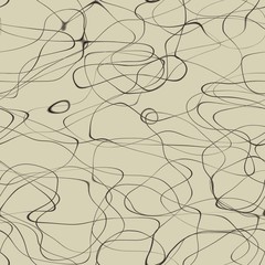 Delicate seamless tracery wavy minimalist pattern texture
