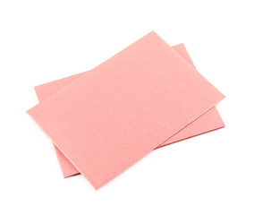 Pile of paper envelopes isolated