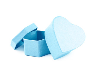 Pile of paper gift boxes isolated