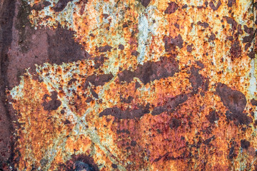 Abstract  dark worn rusty metal texture background.